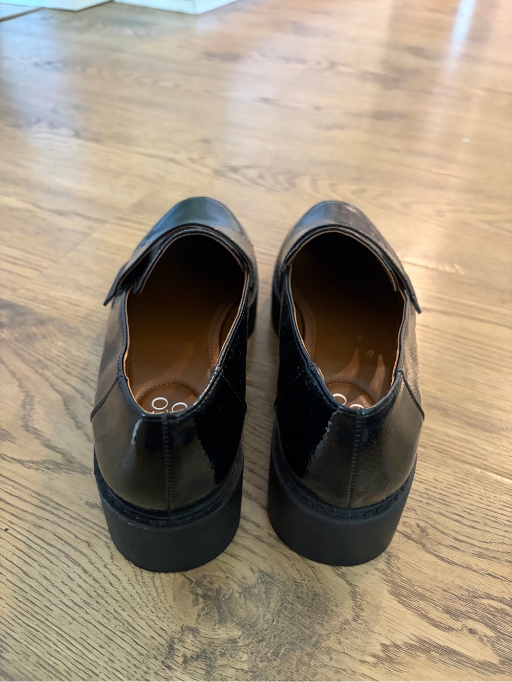 FRANCO SARTO brindy loafer black pebbled patent leather size 8 - Picture 6 of 8